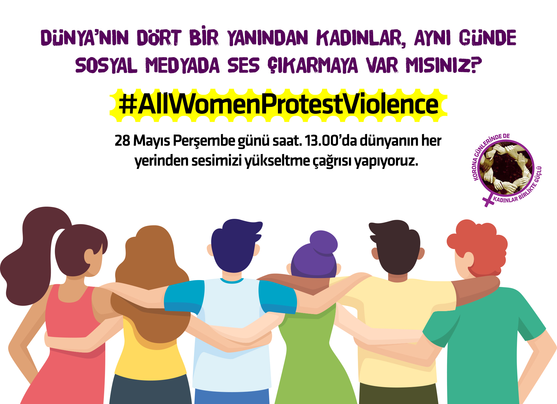 Tüm dünyada kadınlar seslerini birleştiriyor: AllWomenProtestViolence
